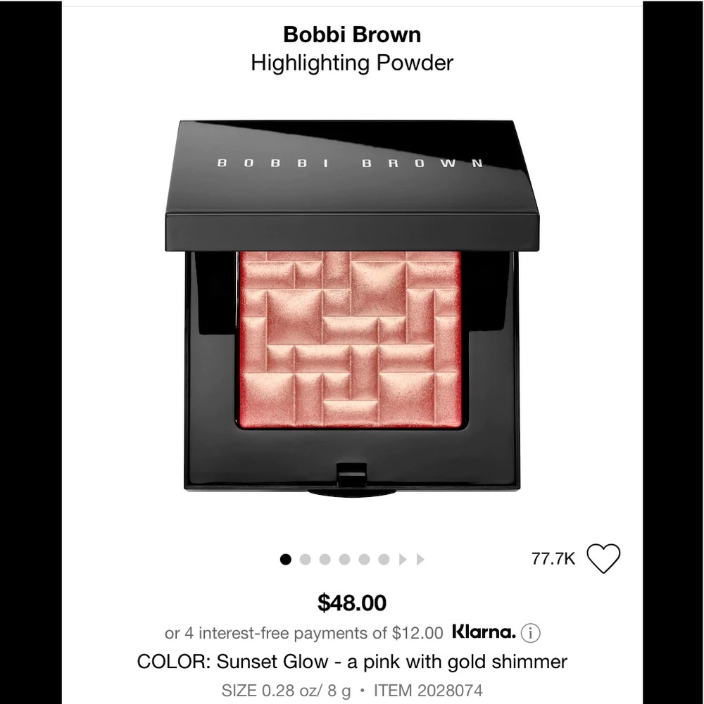 Bobbie Brown highlighting powder
